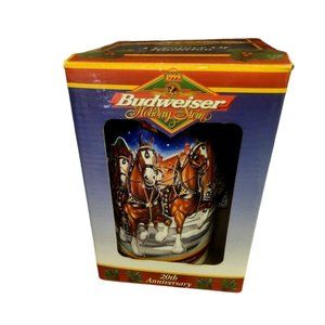 1999 Anheuser Busch Budweiser Holiday Stein “A Century Of Tradition”